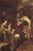 Artemisia gentileschi The adoracion of the Kings Magicians Germany oil painting artist
